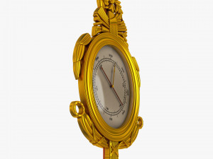 Antique Barometer v 1 Model 3D