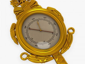 Antique Barometer v 1 Model 3D