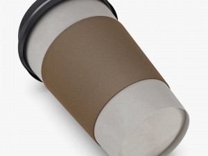 Paper Coffee Cup 16oz 480ml v 1 Modelo 3D