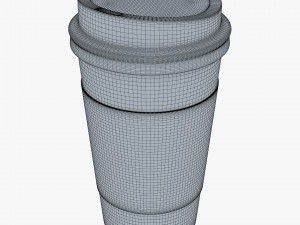 Paper Coffee Cup 16oz 480ml v 1 Modelo 3D