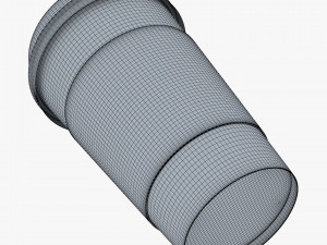 Paper Coffee Cup 16oz 480ml v 1 Modelo 3D