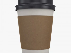 Copo de Caf&eacute; de Papel 12oz 360ml v 1 Modelo 3D