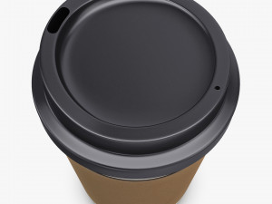 Paper Coffee Cup 12oz 360ml v 1 3D Model