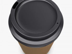 Copo de Caf&eacute; de Papel 12oz 360ml v 1 Modelo 3D