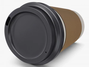 Copo de Caf&eacute; de Papel 12oz 360ml v 1 Modelo 3D