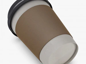Copo de Caf&eacute; de Papel 12oz 360ml v 1 Modelo 3D