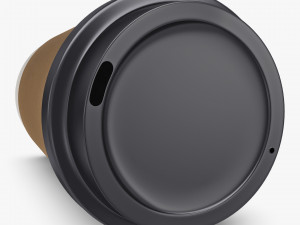 Paper Coffee Cup 12oz 360ml v 1 3D Model