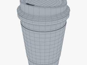 Paper Coffee Cup 12oz 360ml v 1 3D Model