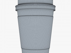 Paper Coffee Cup 12oz 360ml v 1 3D Model