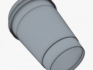 Copo de Caf&eacute; de Papel 12oz 360ml v 1 Modelo 3D