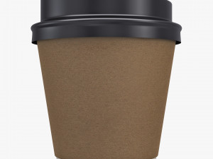 Paper Coffee Cup 8ozU 240ml v 1 3D Model