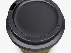 Paper Coffee Cup 8ozU 240ml v 1 3D Model