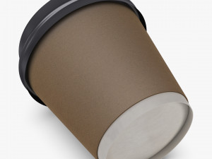 Paper Coffee Cup 8ozU 240ml v 1 3D Model