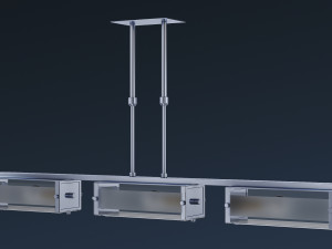Chandelier Altalusse IL INL-9189P-03 Chrome 3D मॉडल