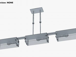 Chandelier Altalusse IL INL-9189P-03 Chrome 3D Model