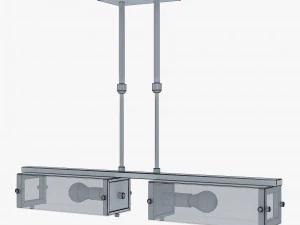 Chandelier Altalusse IL INL-9189P-02 Chrome 3D Model