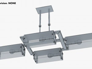 シャンデリア アルタリュッセ IL INL-9189P-04 クローム 3Dモデル
