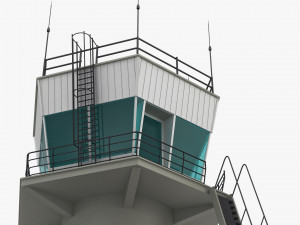 Airport Air Traffic Control Tower M 1 Model 3D