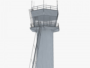 Airport Air Traffic Control Tower M 1 Model 3D