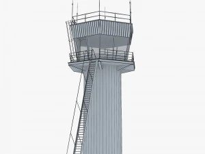 Airport Air Traffic Control Tower M 1 3D Model