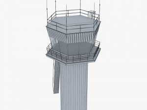 Airport Air Traffic Control Tower M 1 Model 3D