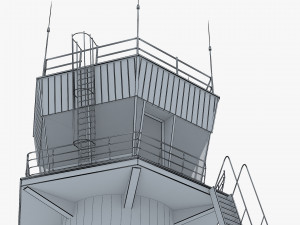 Airport Air Traffic Control Tower M 1 Model 3D