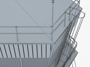 Airport Air Traffic Control Tower M 1 3D Model