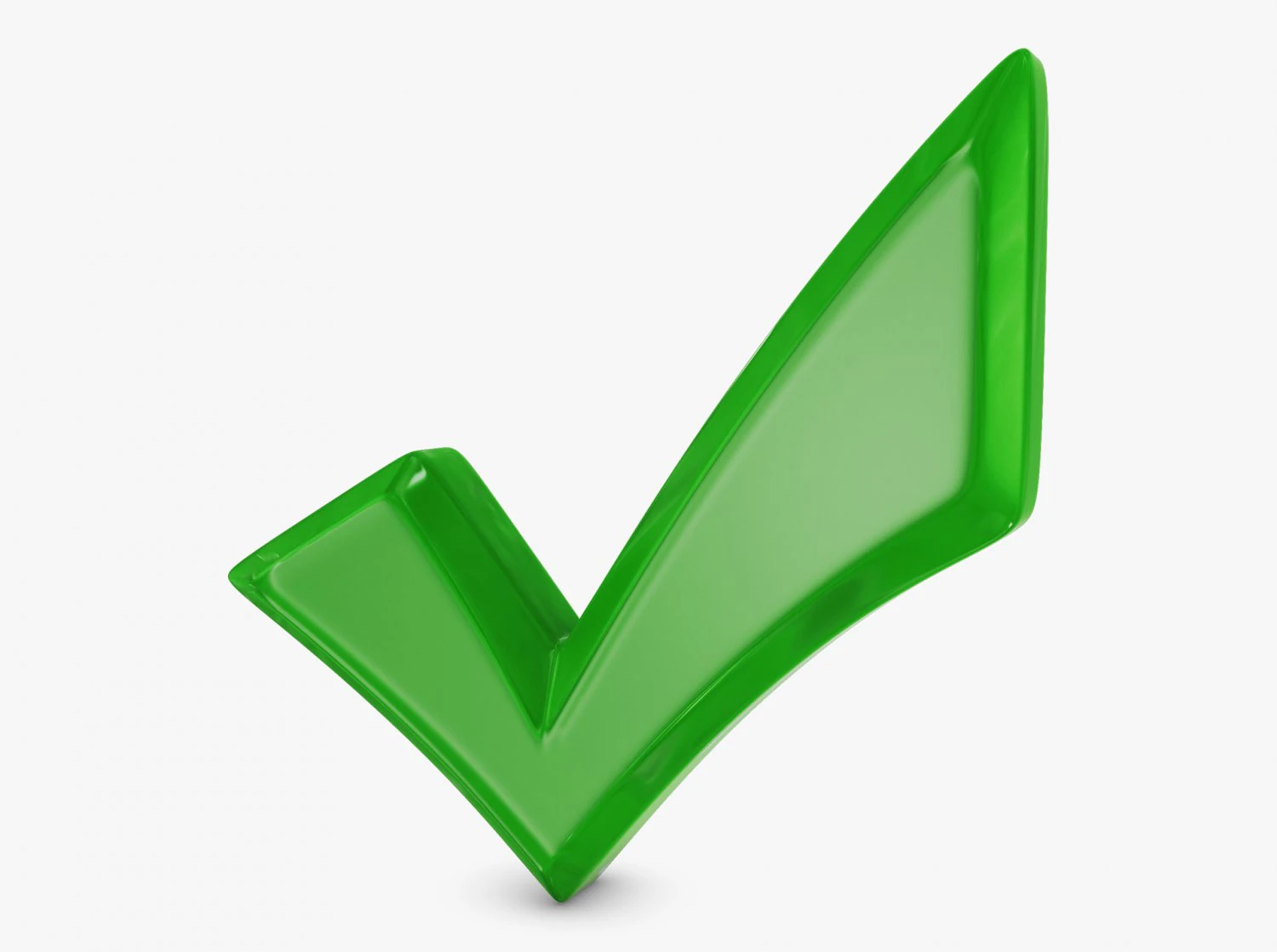 Check Mark v 1 3D Model .c4d .max .obj .3ds .fbx .stl .blend