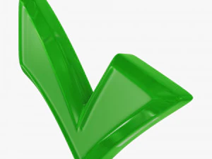 Check Mark v 1 3D Model