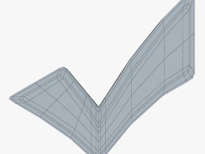 Check Mark v 1 3D Model