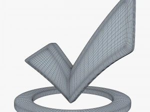 Check Mark v 2 3D Model