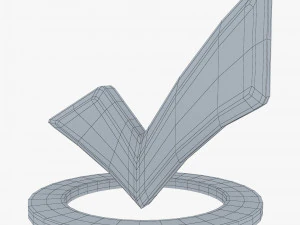 Check Mark v 2 3D Model