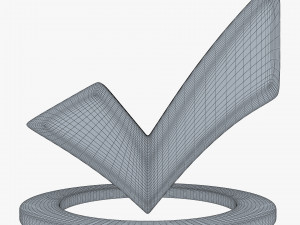 Check Mark v 2 3D Модель