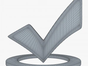 Check Mark v 2 3D Model