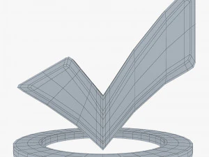Check Mark v 2 3D Model
