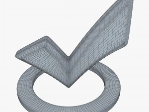 Check Mark v 2 3D Model