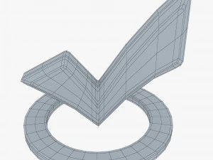 Check Mark v 2 3D Model
