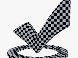 Check Mark v 2 3D Model