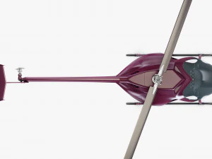 Generic Light Helicopter M 1 3D Model