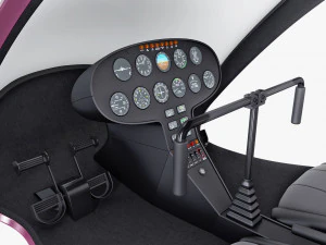 Generic Light Helicopter M 1 3D Model