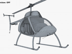Generic Light Helicopter M 1 3D मॉडल