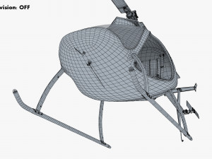 Generic Light Helicopter M 1 3D मॉडल