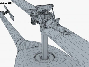 Generic Light Helicopter M 1 3D Model