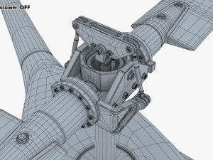 Generic Light Helicopter M 1 3D Model