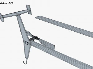 Generic Light Helicopter M 1 3D Model