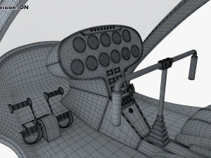Generic Light Helicopter M 1 3D Model