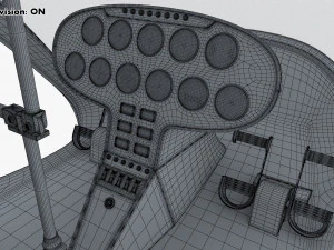 Generic Light Helicopter M 1 3D Model