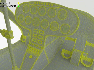 Generic Light Helicopter M 1 3D Model
