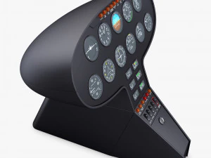 Aircraft Instrument Panel v 1 3D Model