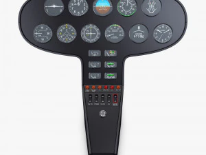 Aircraft Instrument Panel v 1 3D Model